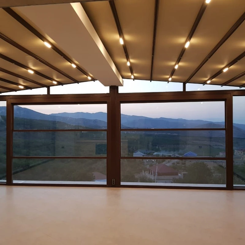 salihleraltı kumandalı giyotin cam sistemleri